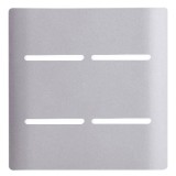 Placa 4x4 4 Interruptores - Novara Aço